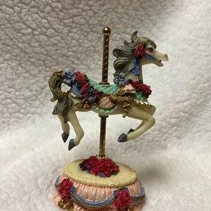 Carousel horse figurine.